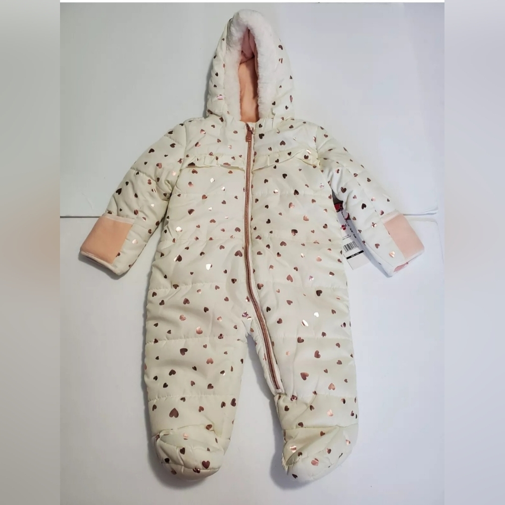 Baby Girl  Quilted Polar Fleece Jumpsuit